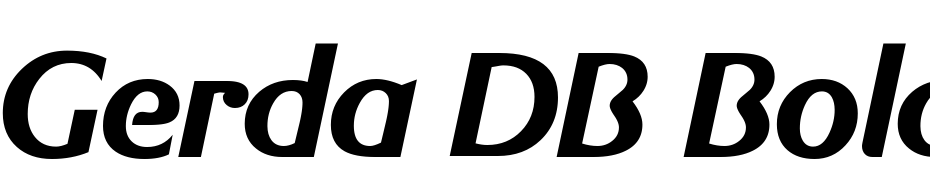 Gerda DB Bold Italic Font Download Free