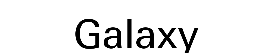 Galaxy Font Download Free