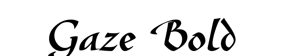 Gaze Bold Font Download Free