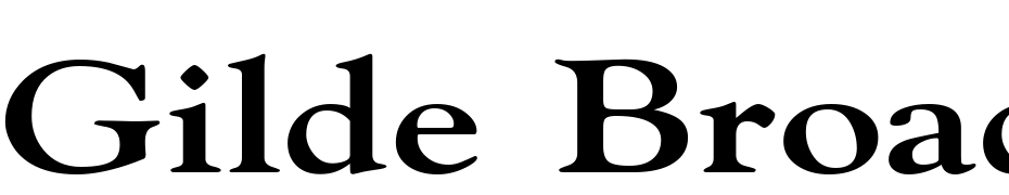 Gilde Broad Bold Font Download Free