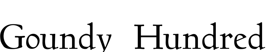 Goundy Hundred I Font Download Free
