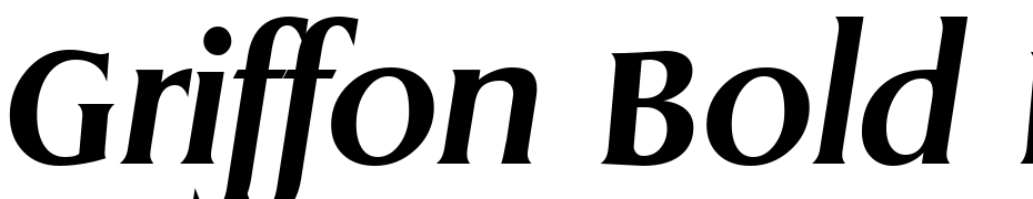 Griffon Bold Italic Font Download Free