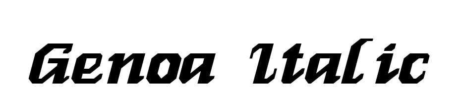 Genoa Italic Font Download Free