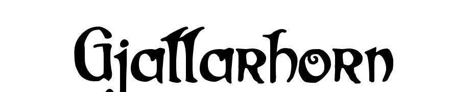 Gjallarhorn Font Download Free