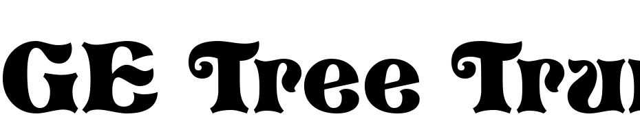 GE Tree Trunk Font Download Free