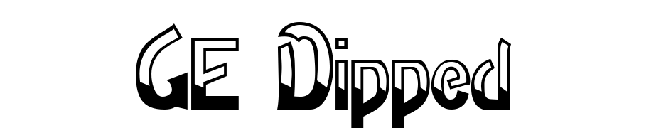 GE Dipped Font Download Free