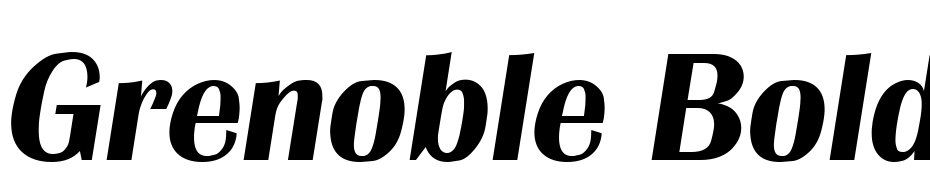 Grenoble Bold Italic Font Download Free