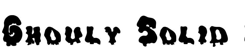 Ghouly Solid Regular Font Download Free