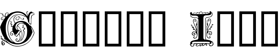 Genzsch Initials Font Download Free