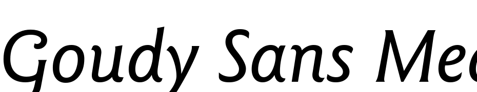 Goudy Sans Medium Italic BT Font Download Free