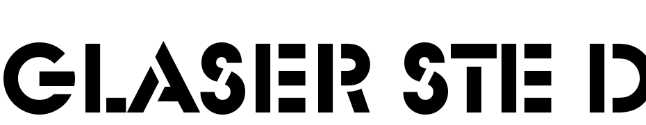 Glaser Ste D Font Download Free