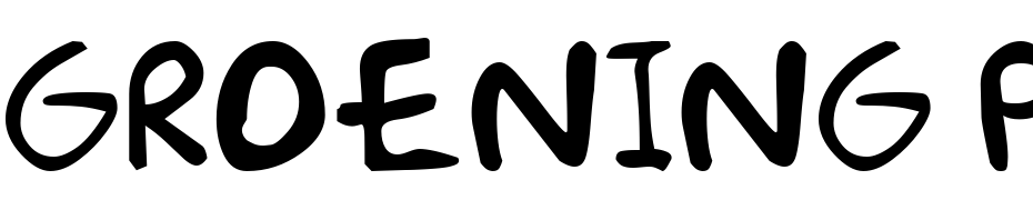 Groening Plain Font Download Free