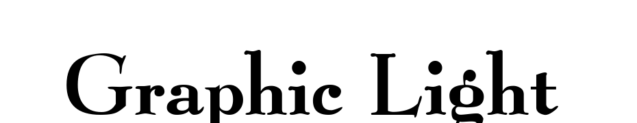 Graphic Light Font Download Free