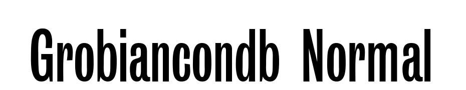 Grobiancondb Normal Font Download Free
