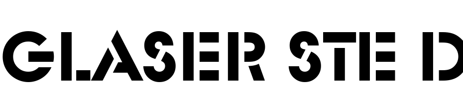 Glaser Ste D Font Download Free