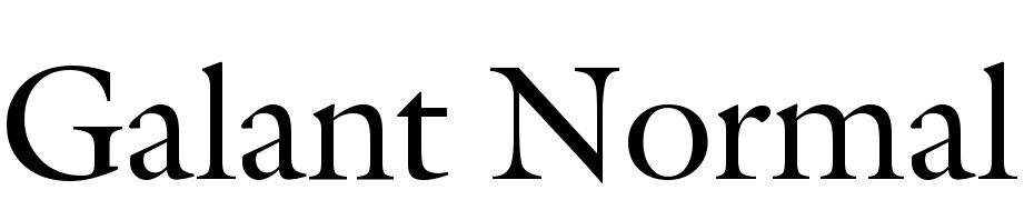 Galant Normal Font Download Free