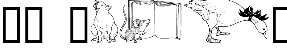 GE Whimsical Animals I Font Download Free