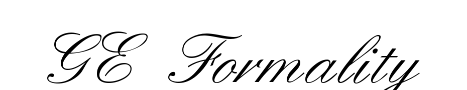 GE Formality Font Download Free