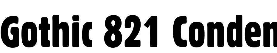 Gothic 821 Condensed BT Polices Telecharger