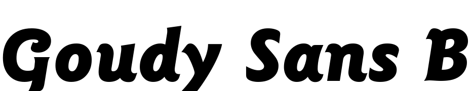 Goudy Sans Black Italic BT Yazı tipi ücretsiz indir