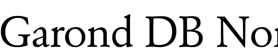 Garond DB Normal Font Download Free