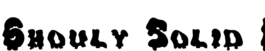 Ghouly Solid Regular Font Download Free
