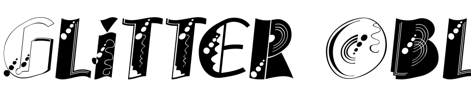 Glitter Oblique Font Download Free