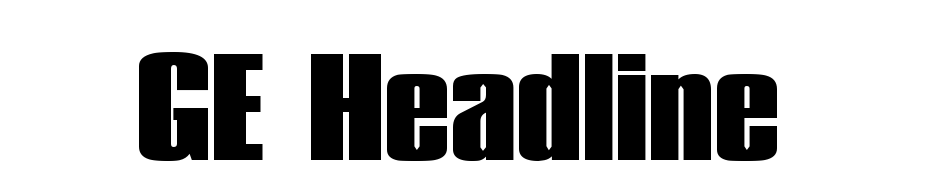GE Headline cкачати шрифт безкоштовно