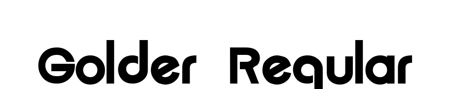 Golder Regular Font Download Free