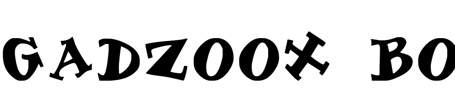 Gadzoox Bold Font Download Free