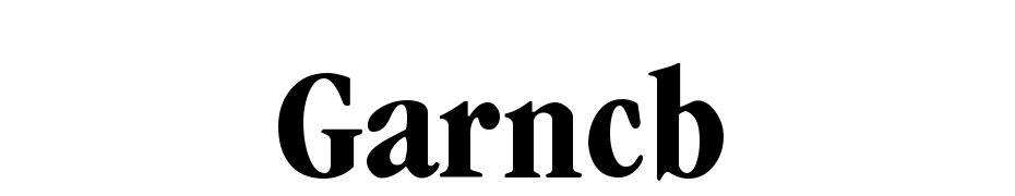 Garnet Condensed Bold Font Download Free