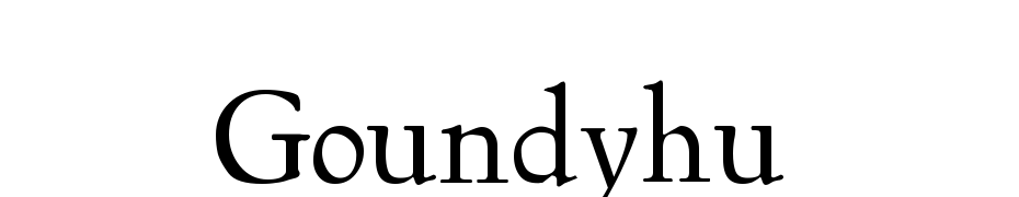 Goundy Hundred Font Download Free