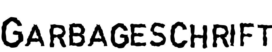 Garbageschrift Thin Font Download Free