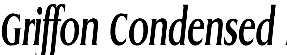 Griffon Condensed Bold Italic Font Download Free