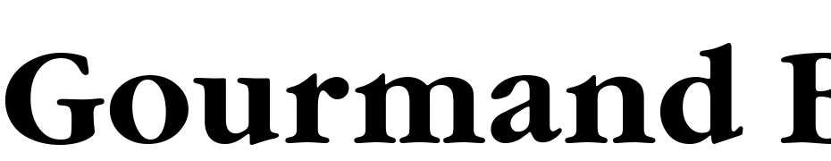 Gourmand Bold Font Download Free