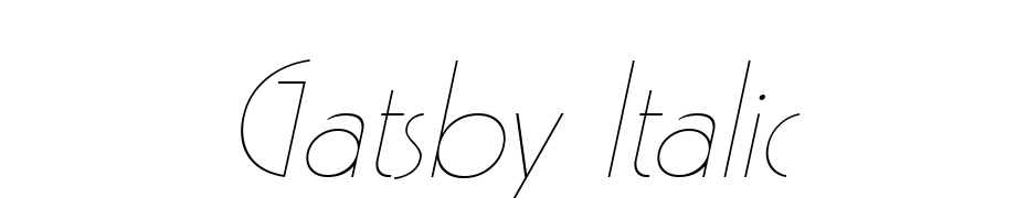 Gatsby Italic Font Download Free