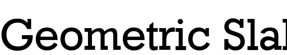 Geometric Slabserif Medium BT Font Download Free