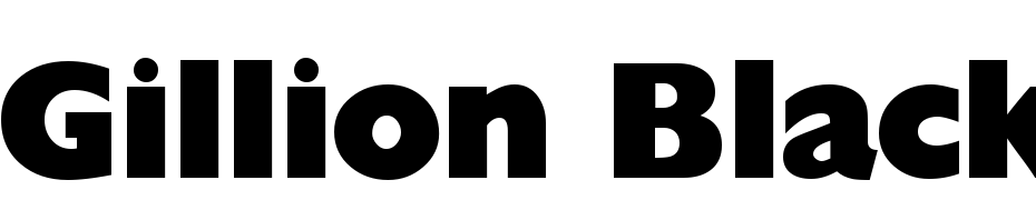 Gillion Black DB Normal Font Download Free