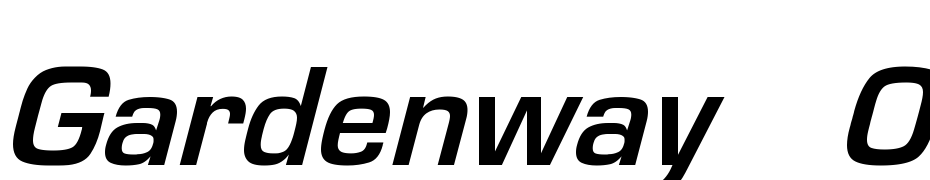 Gardenway Obl Bold Font Download Free