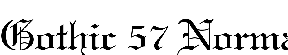 Gothic 57 Normal Font Download Free