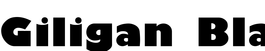 Giligan Black Regular Font Download Free