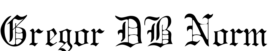 Gregor DB Normal Font Download Free