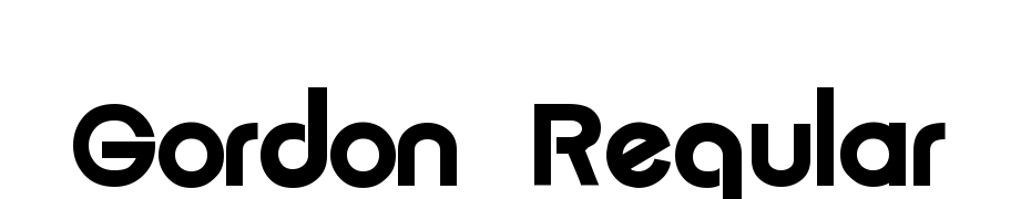 Gordon Regular Font Download Free