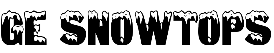 GE Snowtops Font Download Free