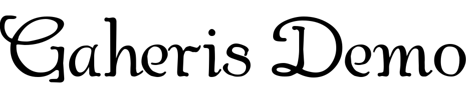 Gaheris Demo Font Download Free