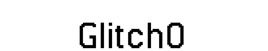 Glitch0 Scarica Caratteri Gratis