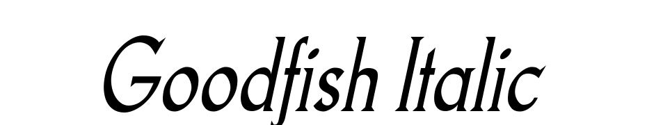 Goodfish Italic Font Download Free