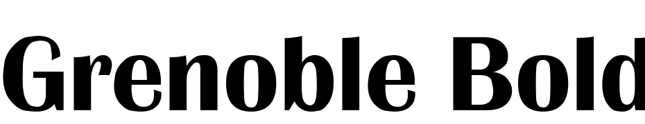 Grenoble Bold Font Download Free