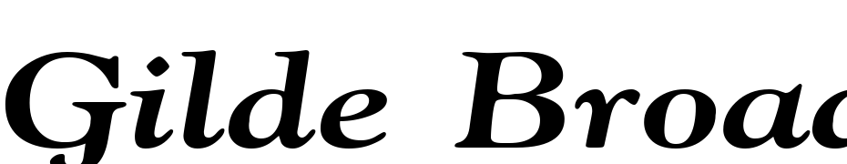 Gilde Broad Bold Italic Font Download Free