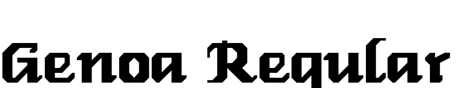 Genoa Regular Font Download Free